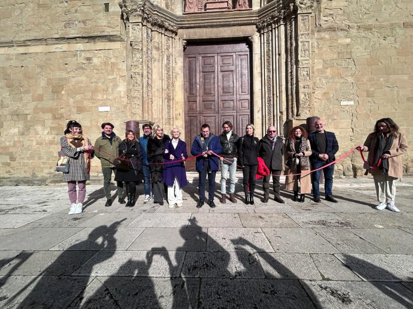 Cattedrale di Arezzo inaugurato il restauro del portale